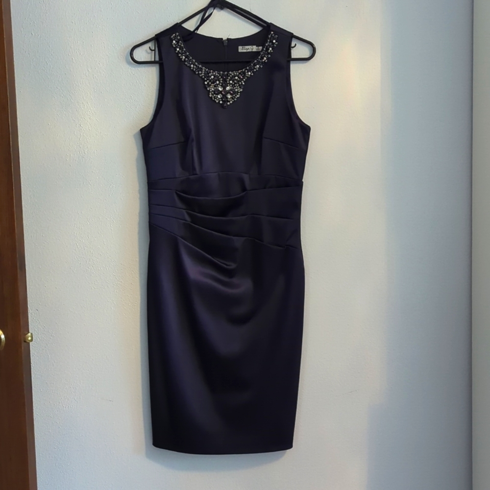Navy Blue Cocktail Dress